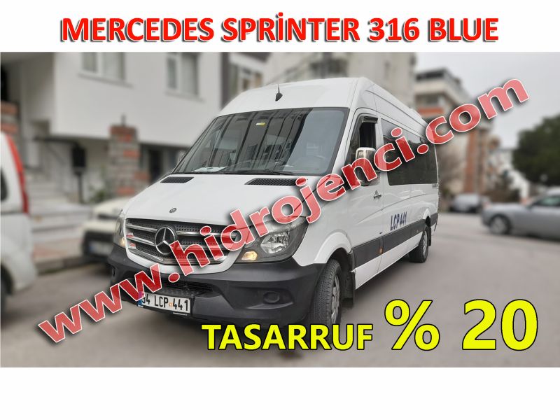 Mercedes sprinter 316 blue hidrojen yakıt tasarruf cihazı