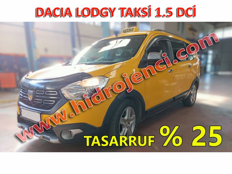dacia lodgy ticari taksi hidrojen yakıt tasarrufu % 25