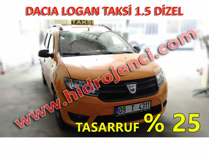 dacia logan ticari taksi montaj hidrojen yakıt tasarrufu% 25
