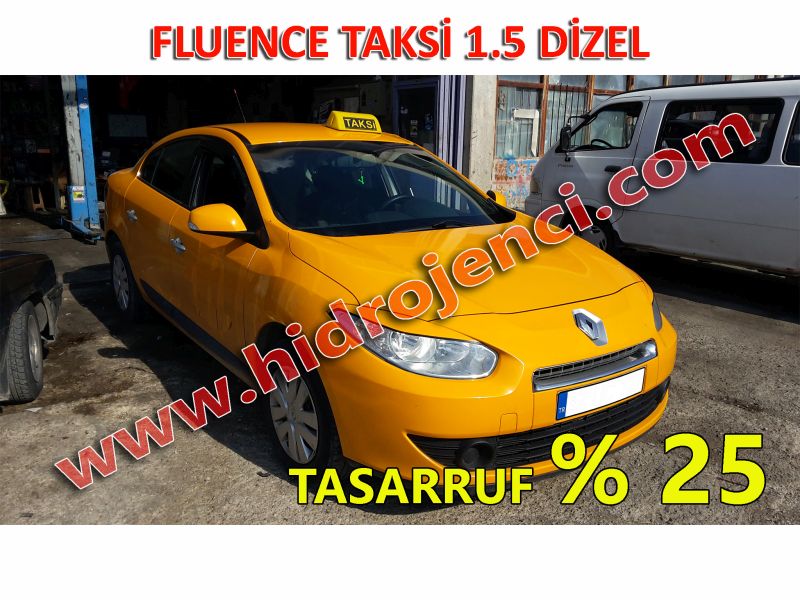 Fluence dizel taksi hidrojen yakıt tasarruf cihazı İLE % 25 yakıt tasarrufu